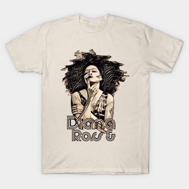 Diana Ross - Vintage Fade T-Shirt by Cube2